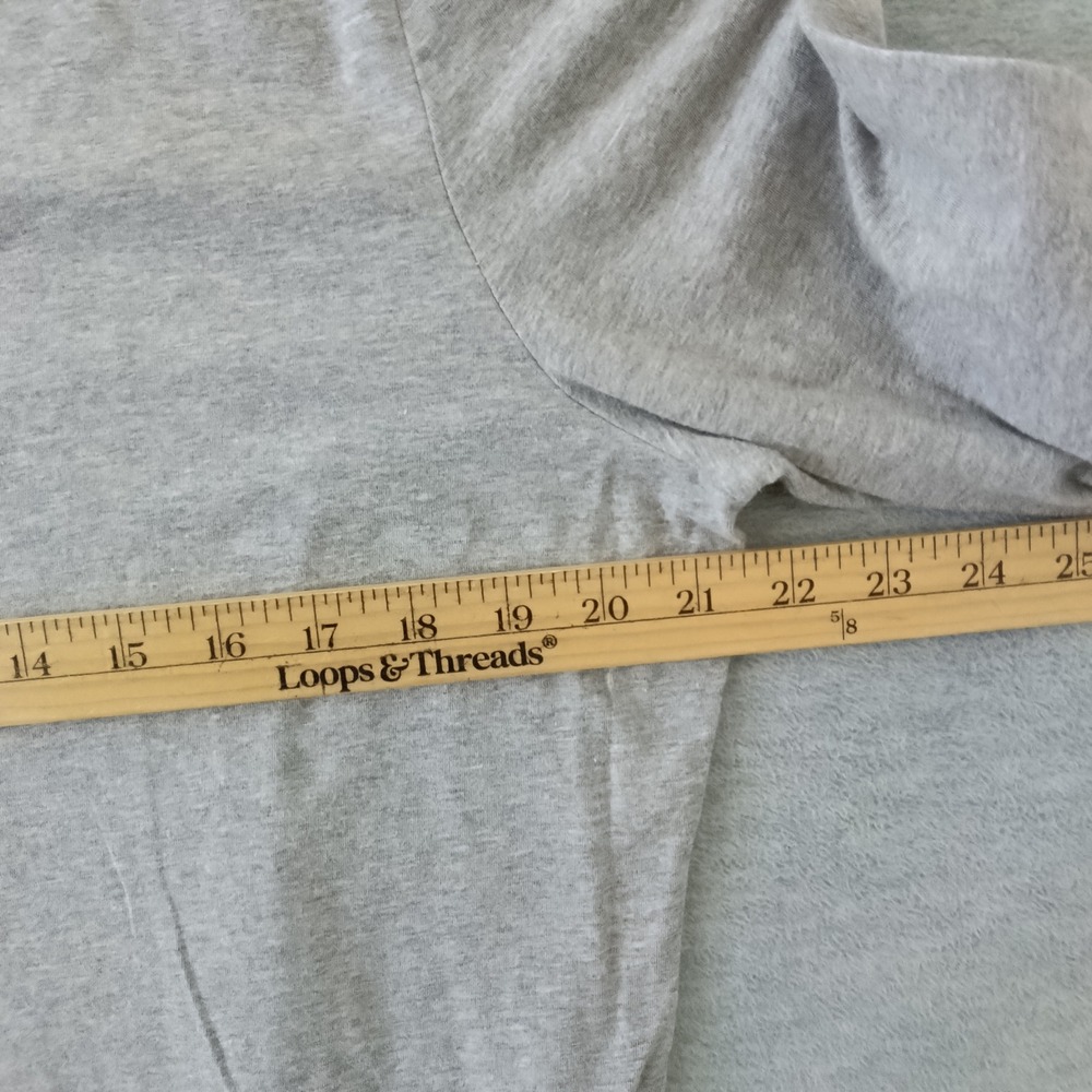 Duluth Trading Co Womens XXL Heather Gray Long Sleeve Mock Neck Stretch Shirt - Picture 4 of 7